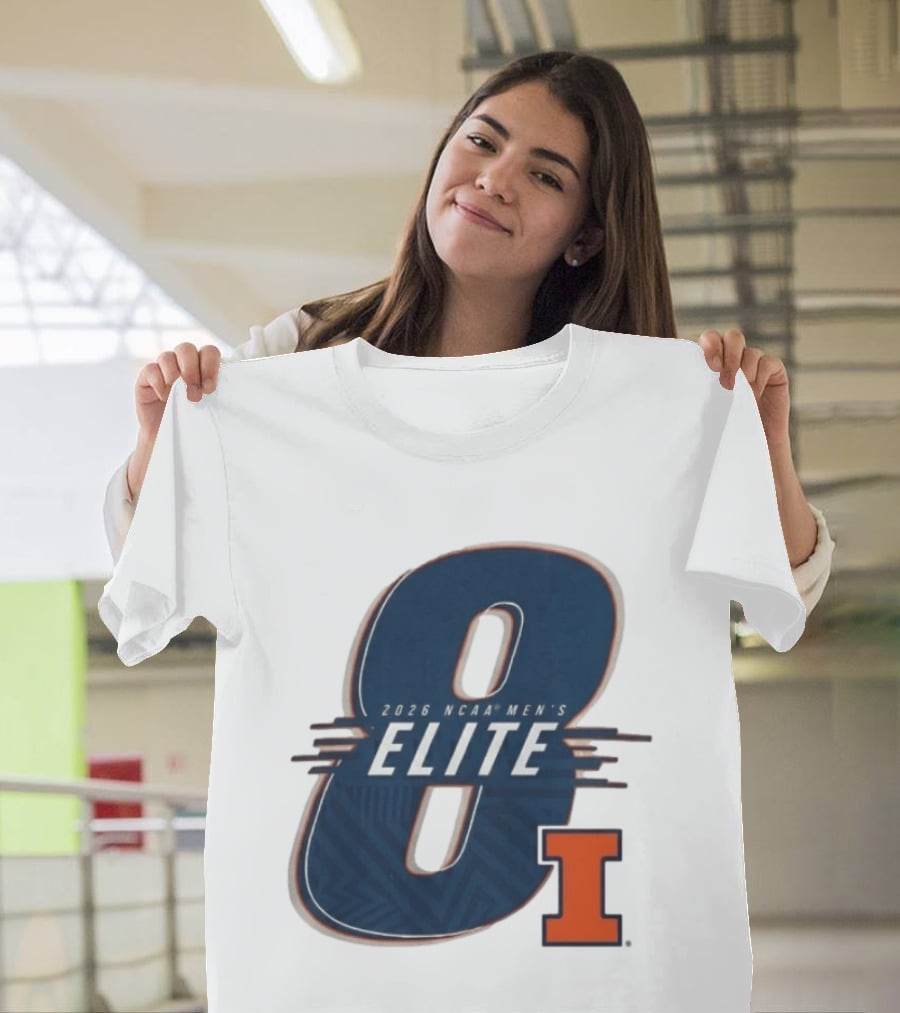 2026 NCAA Men's Elite 8 Illinois Fighting Illini I T-Shirt