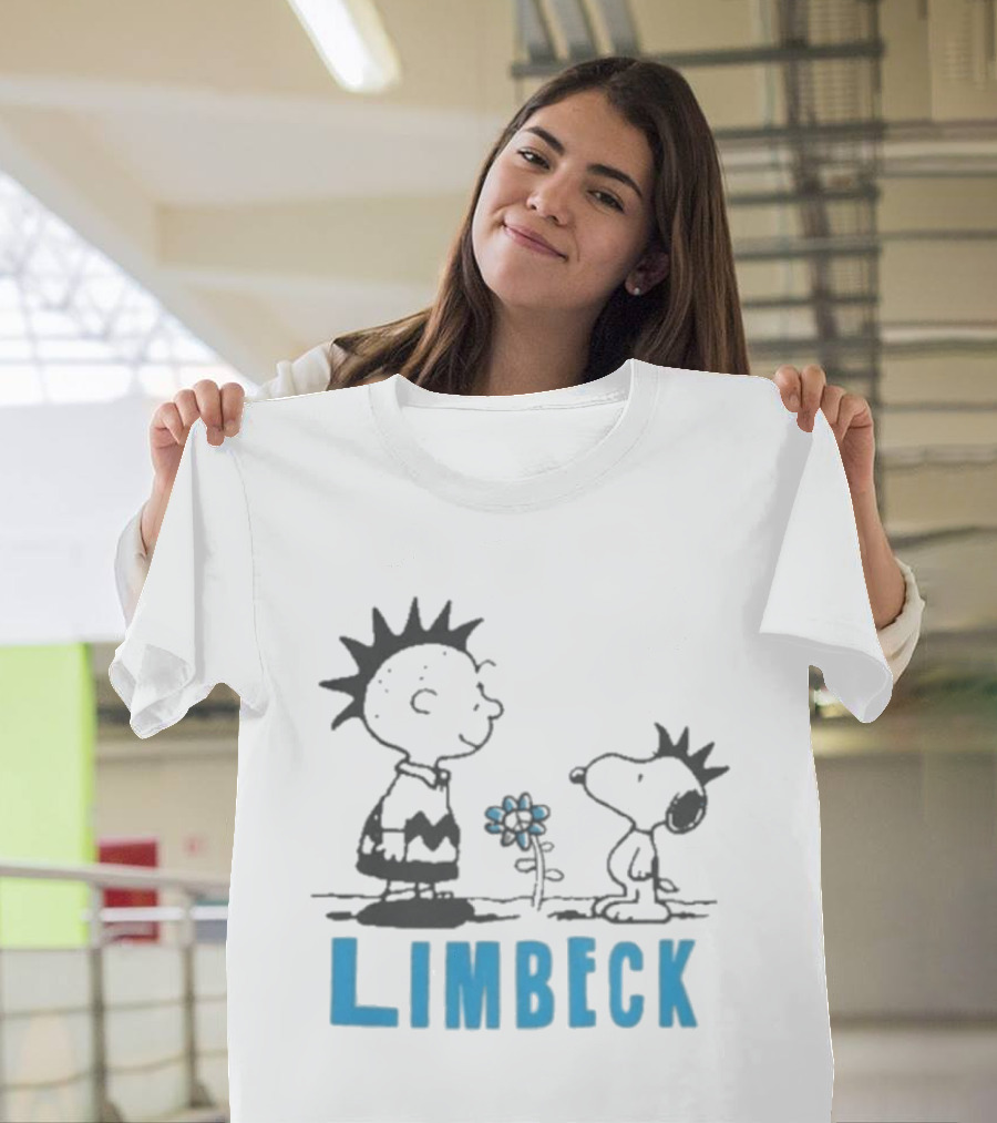 Peanuts Snoopy Punk Charlie Brown Limbeck Flower T-Shirt