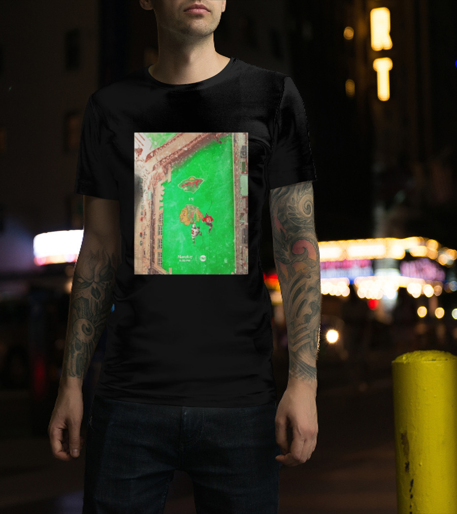 Chicago Blackhawks Vs Minnesota Wild March 17 8:30 PM Stadium TNT T-Shirt