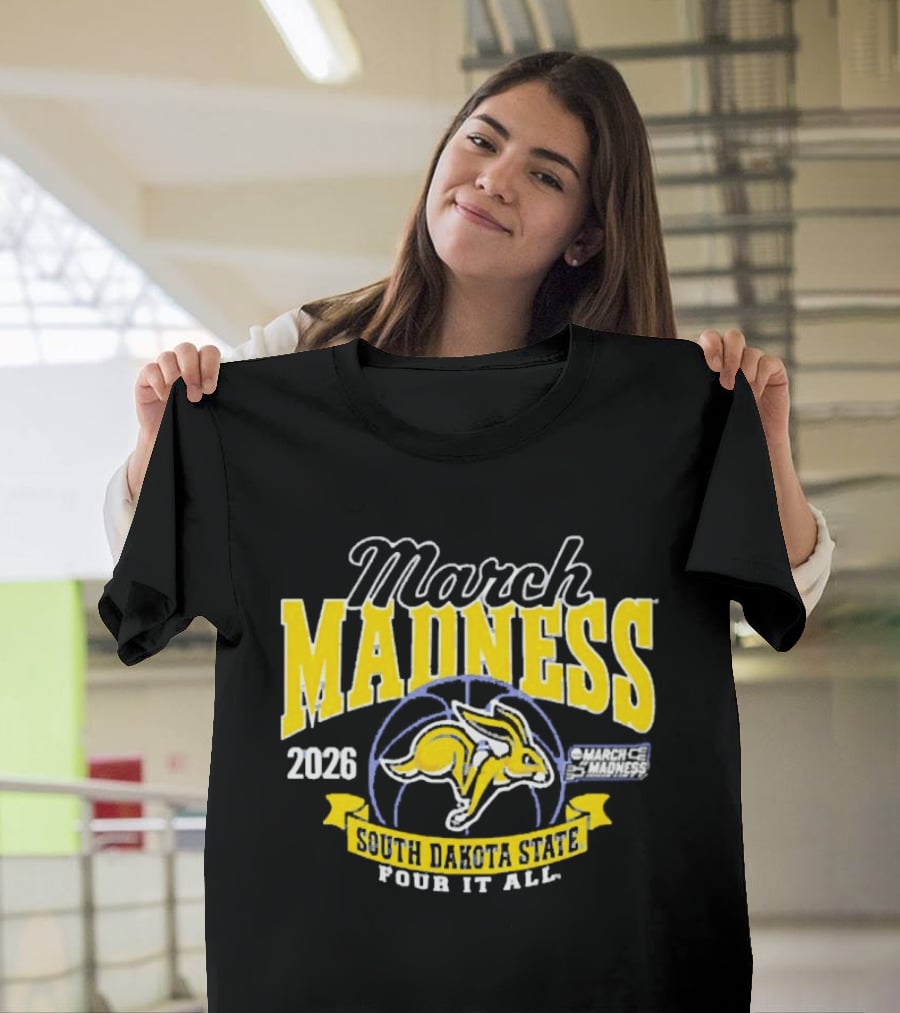 South Dakota State 2026 Jackrabbits March Madness Four It All T-Shirt