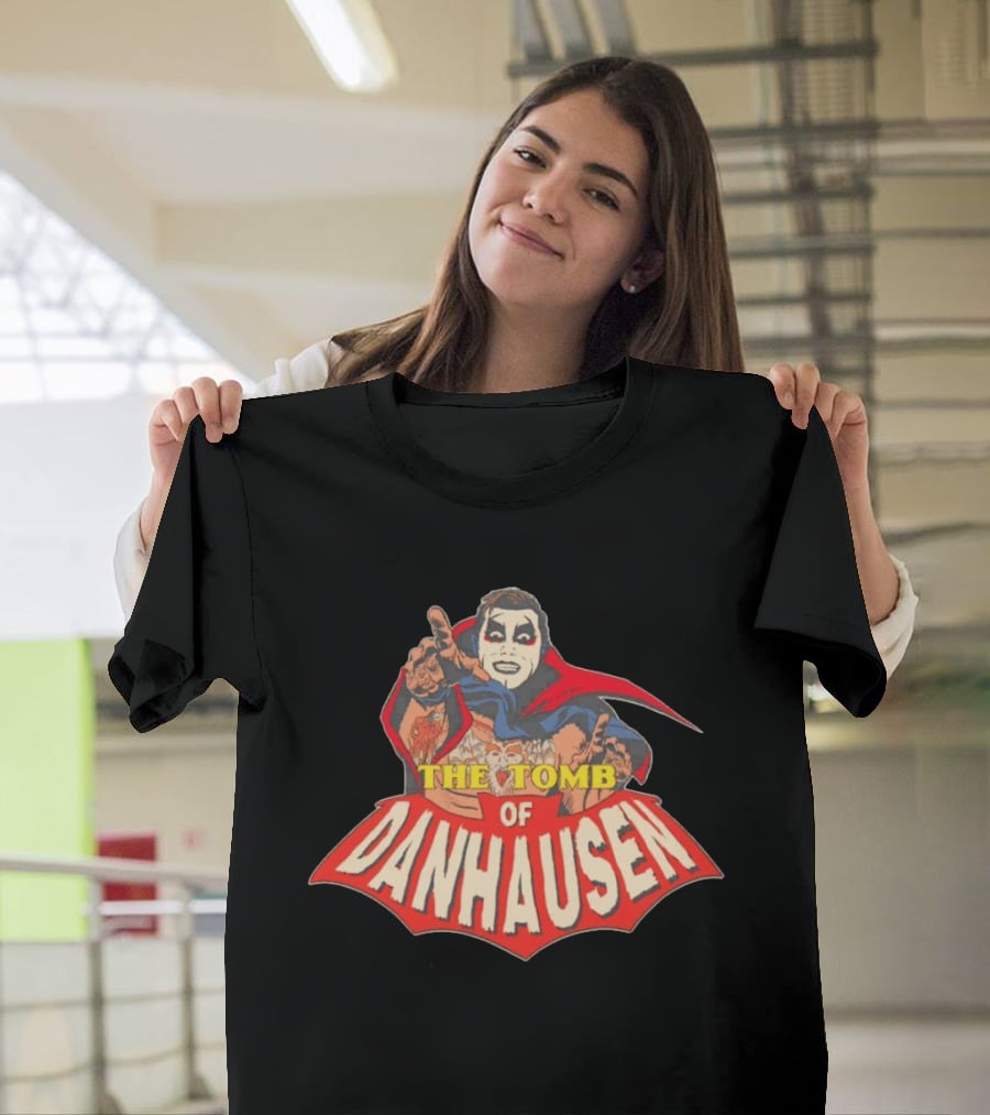 The Tomb Of Danhausen WWE Comic Style Iconic Figure T-Shirt