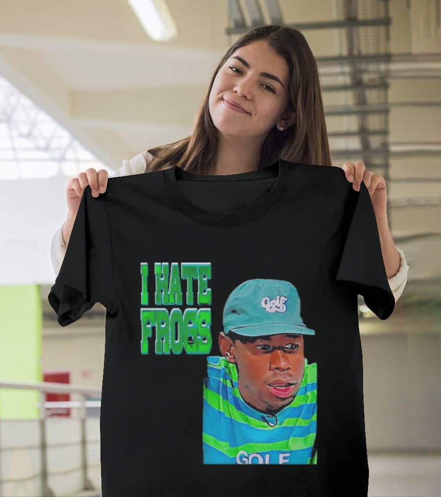 Tyler The Creator I Hate Frogs Meme Golf Hat Striped T-Shirt