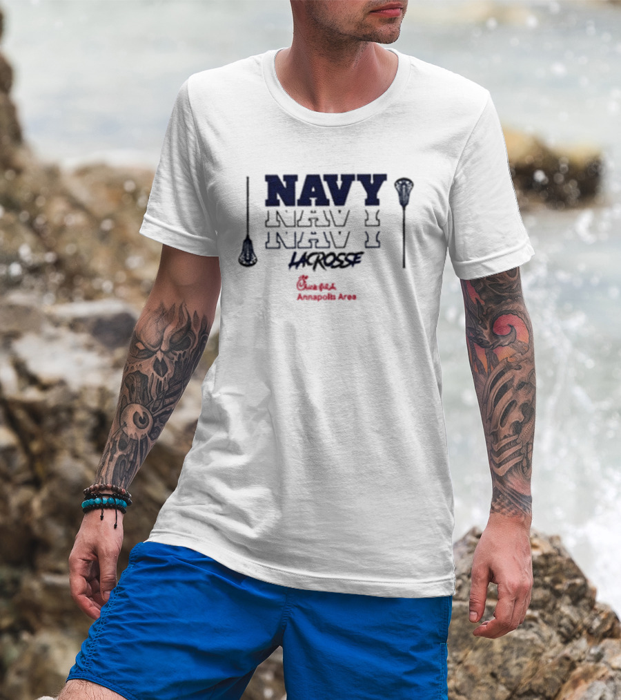 Navy Lacrosse Chick Fil A Annapolis Area T-Shirt