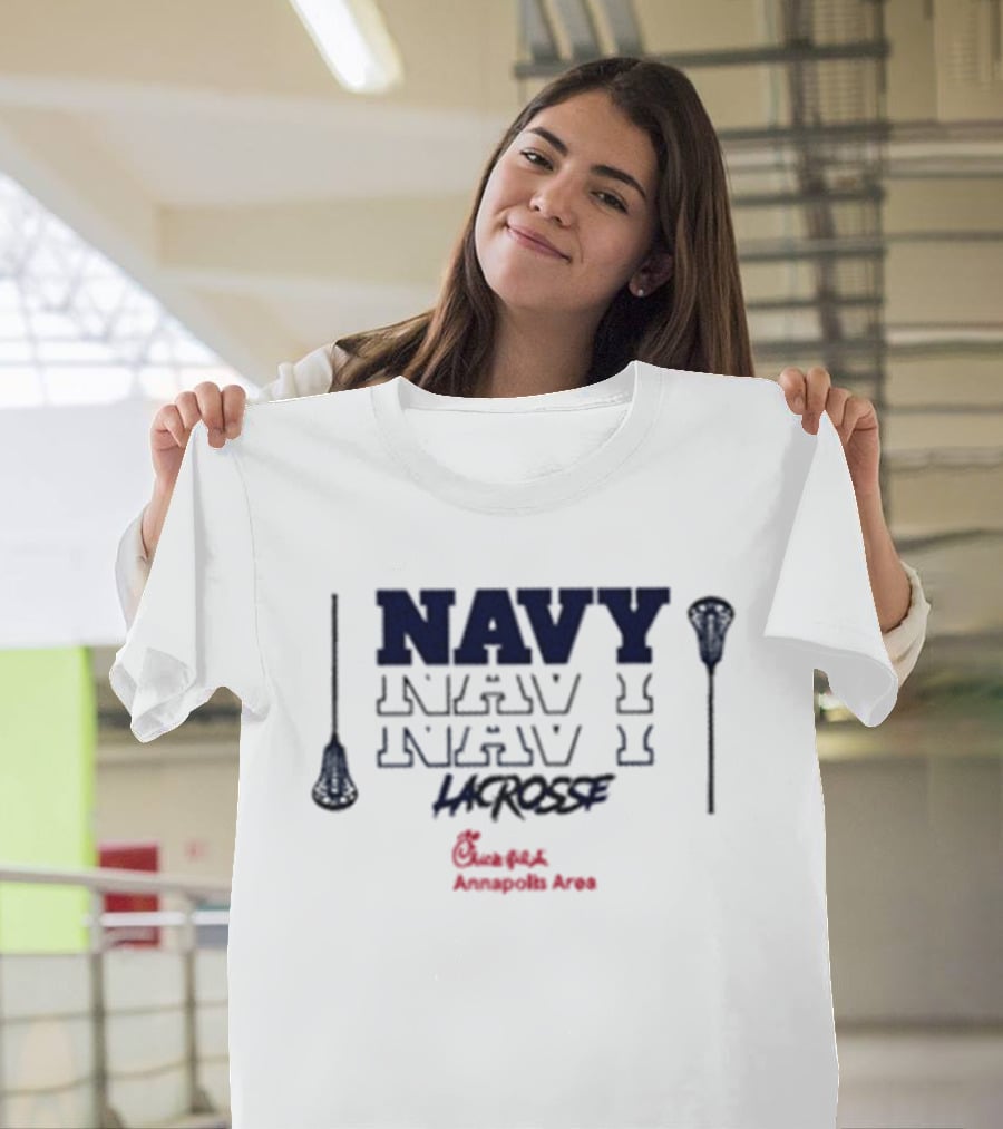 Navy Lacrosse Chick Fil A Annapolis Area T-Shirt
