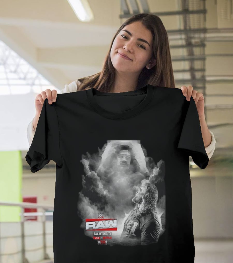 WWE Raw Roman Reigns San Antonio TX Live On USA Network T-Shirt