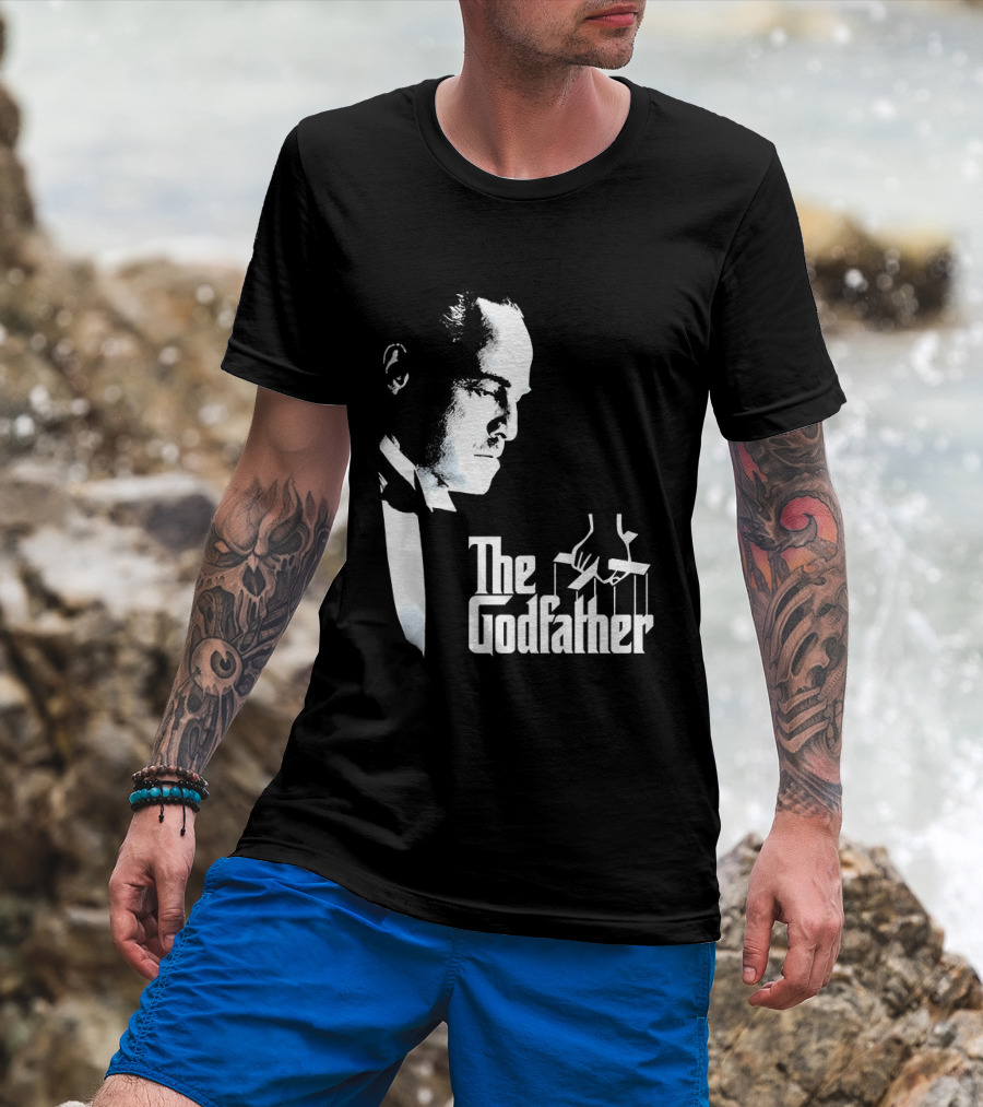 The Godfather Vito Corleone Iconic Movie Character Font T-Shirt