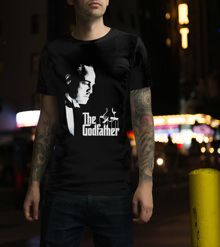 The Godfather Vito Corleone Iconic Movie Character Font T-Shirt