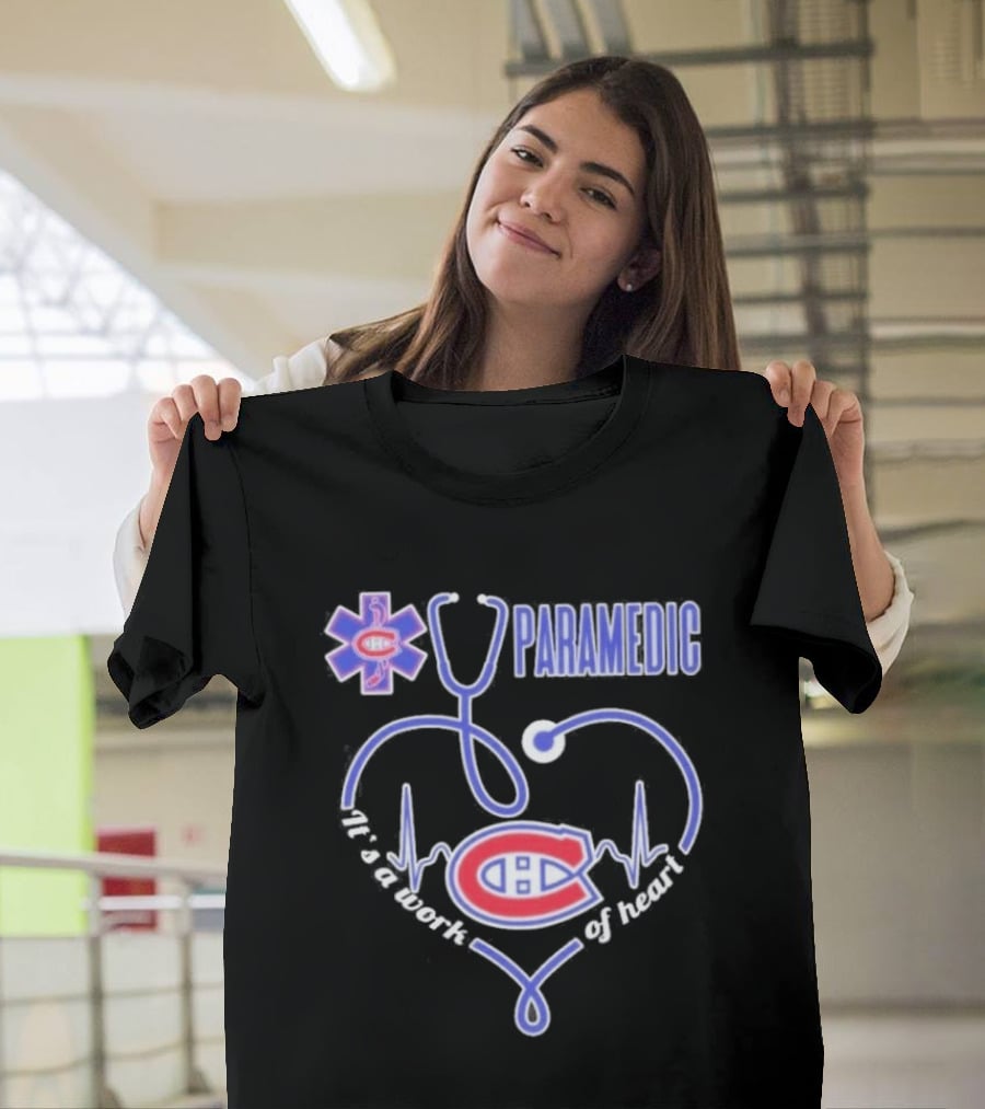 Montreal Canadiens Paramedic Heartbeat Stethoscope T-Shirt
