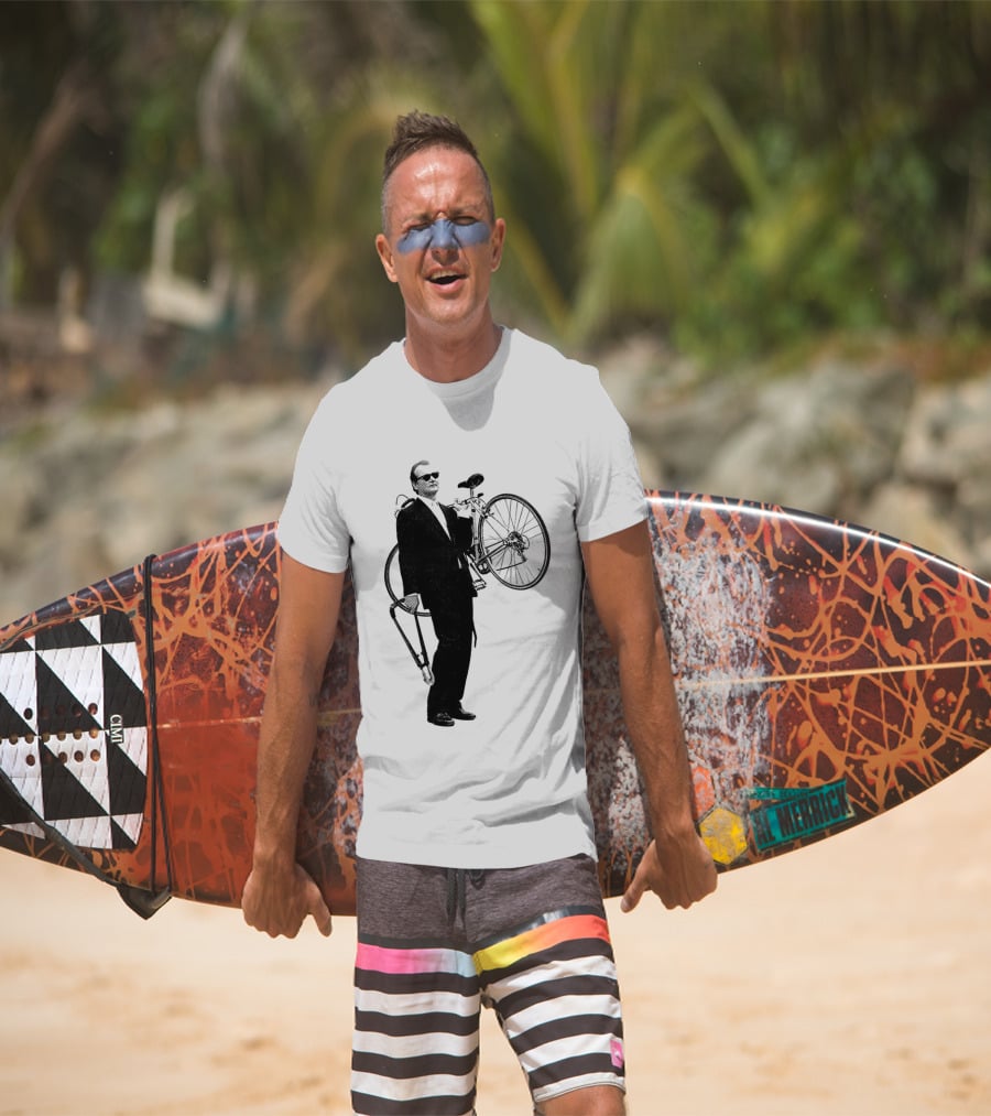 Bill Murray Rushmore Wes Anderson Tribute Cyclist T-Shirt