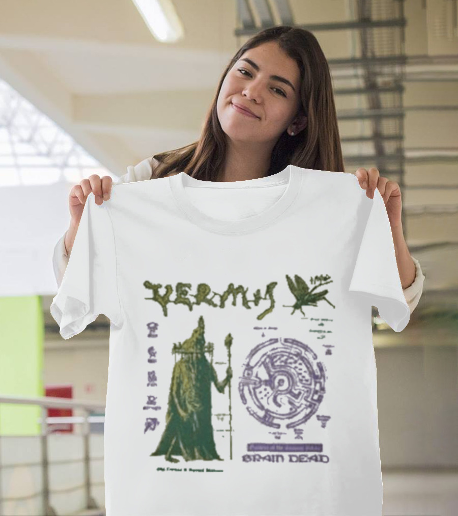 Vermis Brain Dead Fantasy Games Old Curses Mystic Frog Wizard T-Shirt