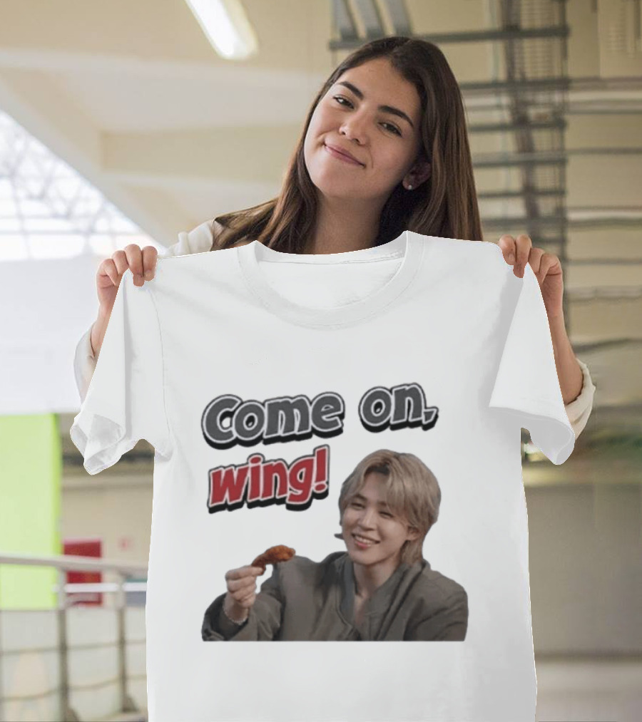 Come On Wing Jimin BTS Meme Eating Chicken T-Shirt