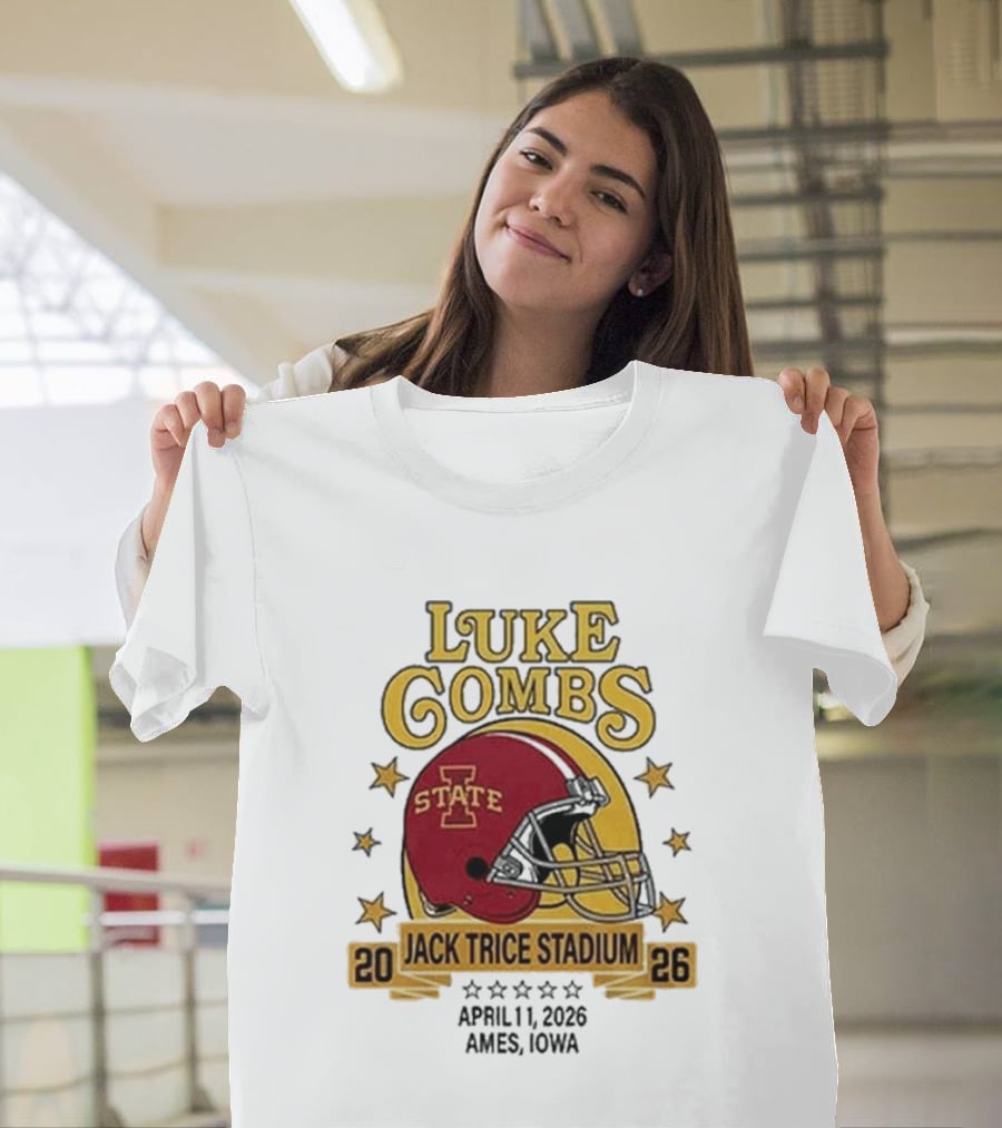 Luke Combs Iowa State Cyclones Jack Trice Stadium April 1 2026 Ames Iowa T-Shirt