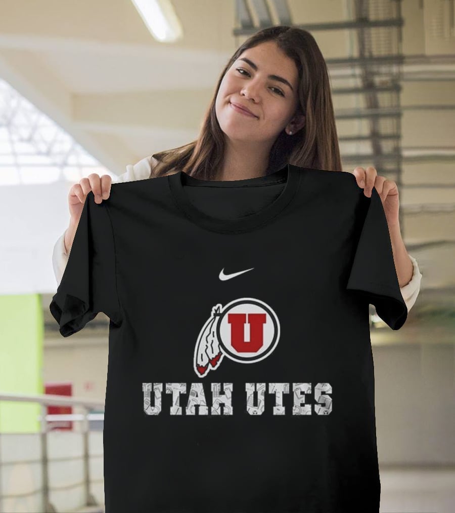 Utah Utes Nike Football Cyclones Cheering Teacher Difference Maker T-Shirt