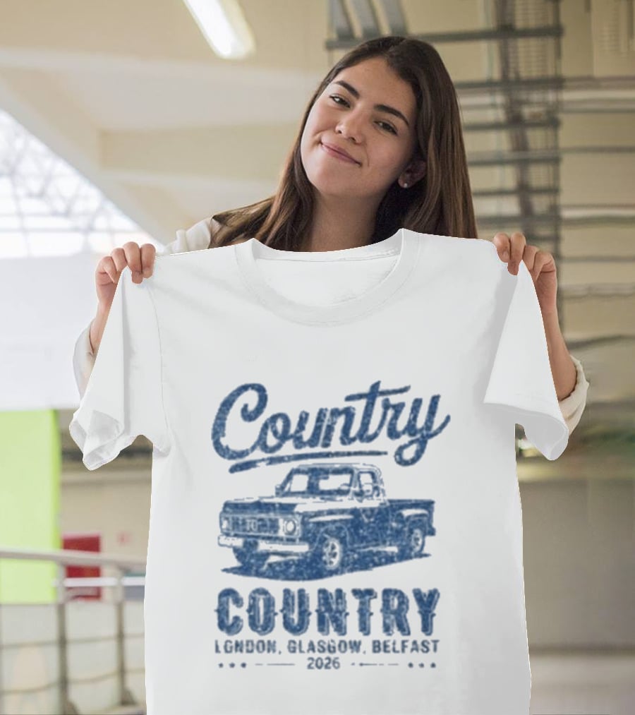 Country To Country London Glasgow Belfast 2026 Classic Car T-Shirt