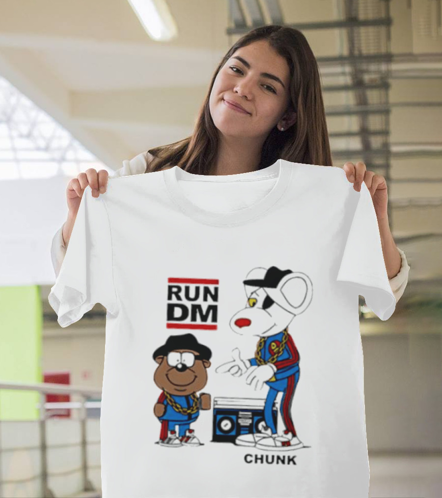 RUN DM Danger Mouse Penfold CHUNK With Boombox T-Shirt