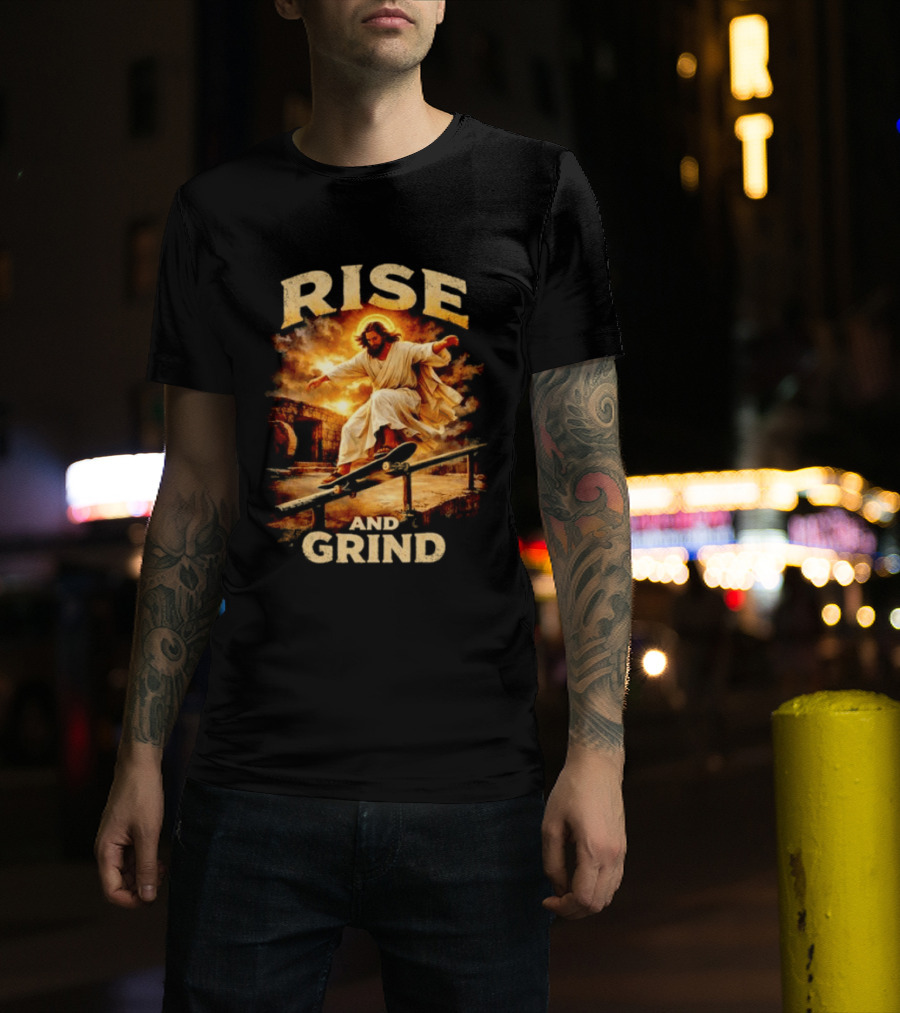 Rise And Grind Jessu Skateboarding 26 T-Shirt