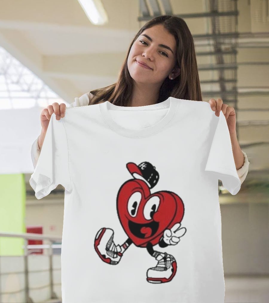 Hulvey Love Like That Heart Character Cartoon T-Shirt