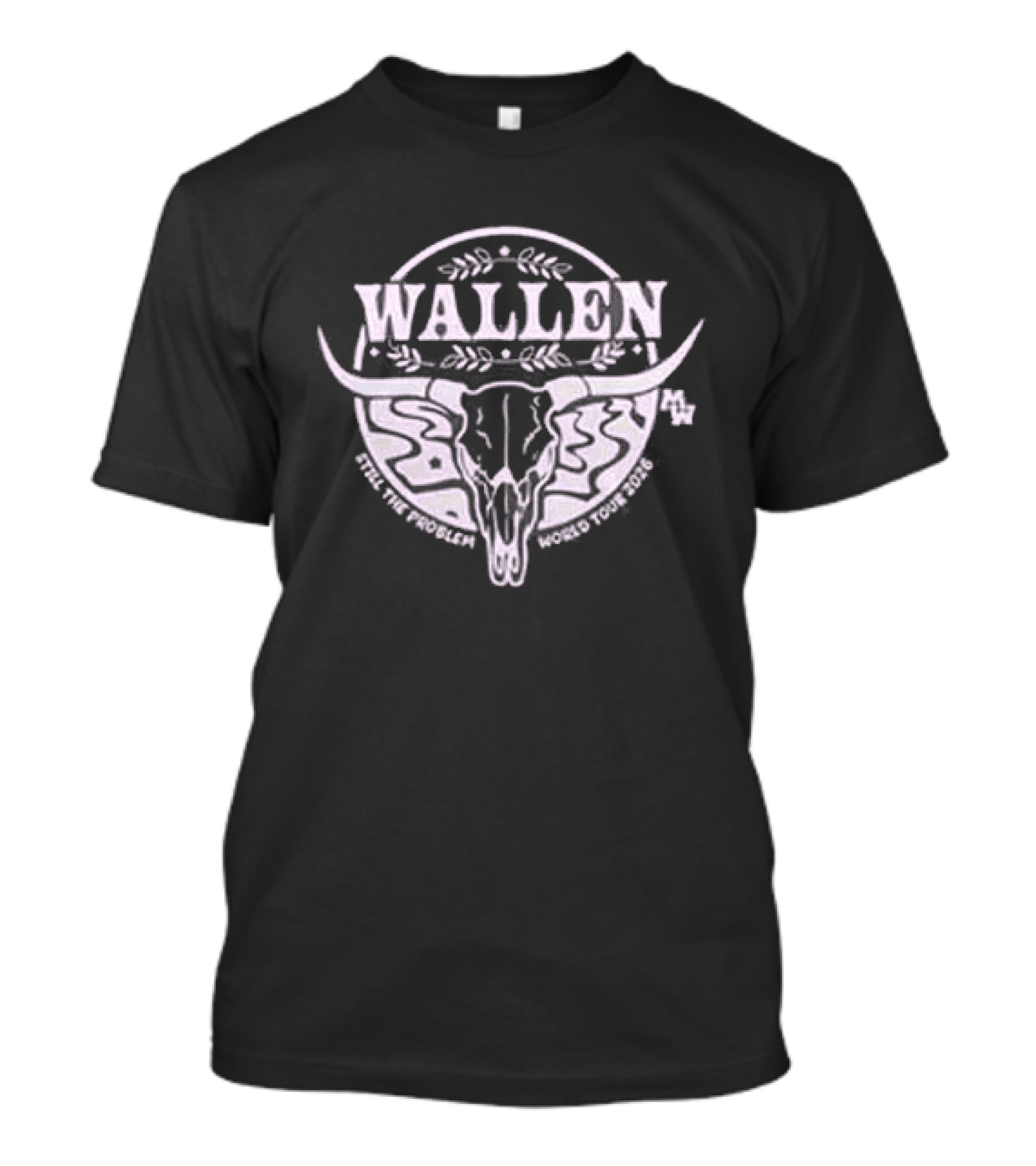 Morgan Wallen X Minnesota Vikings Skull And Crossbones Collaboration T-Shirt