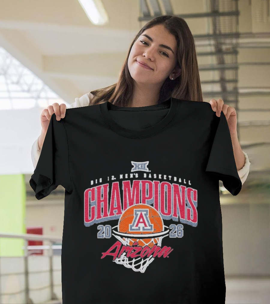 Arizona Big 12 Men's Basketball Champions 2026 T-Shirt