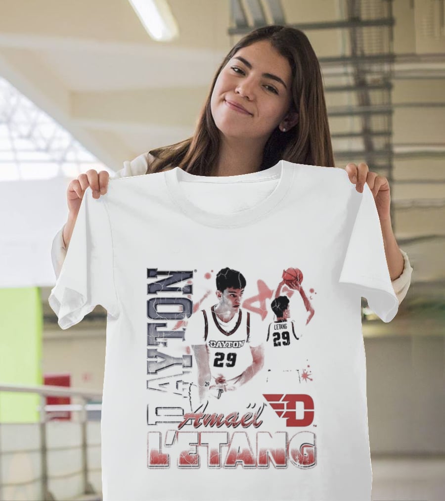 Dayton Flyers Amael L'Etang Basketball Player Number 29 T-Shirt
