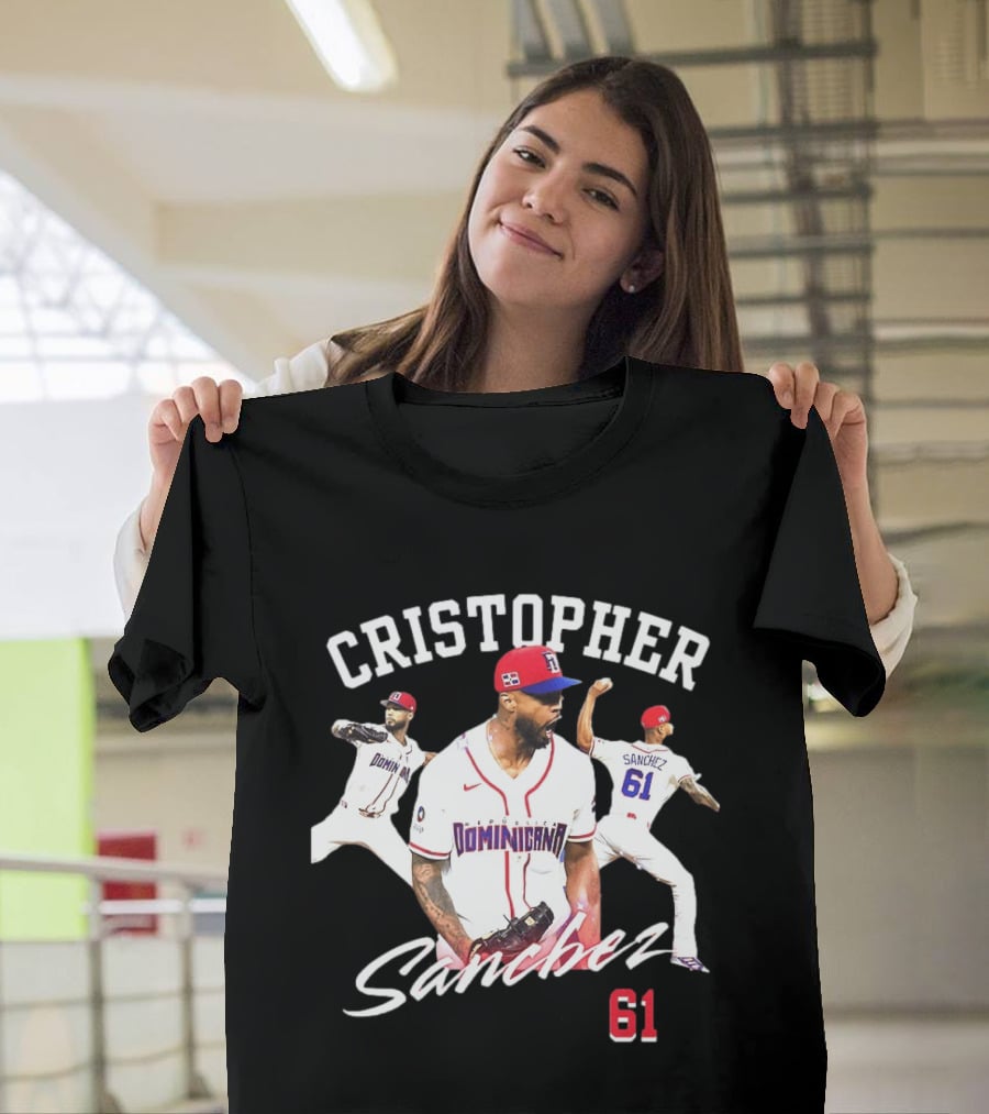Cristopher Sánchez Dominicana Baseball Number 61 Phillies T-Shirt