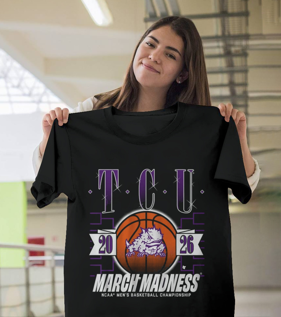 TCU Horned Frogs 2026 NCAA Men's Basketball Championship March Madness T-Shirt