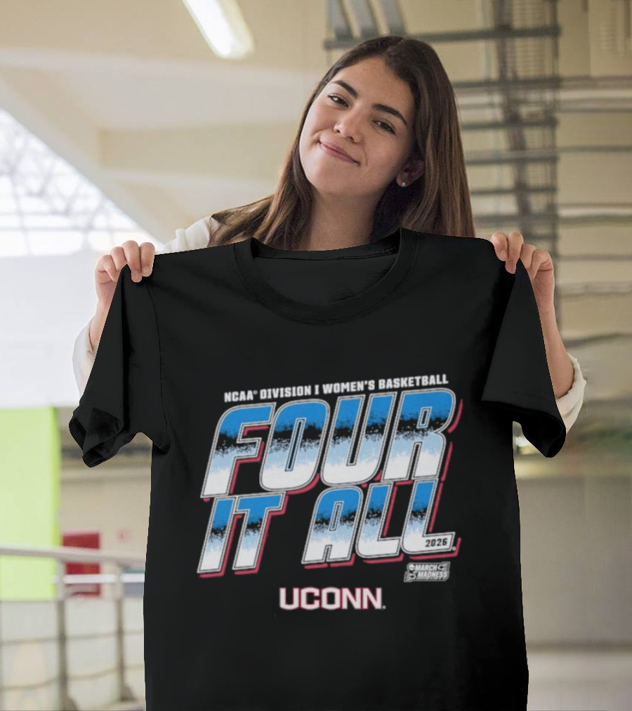 UConn Women's Basketball Four It All 2026 T-Shirt
