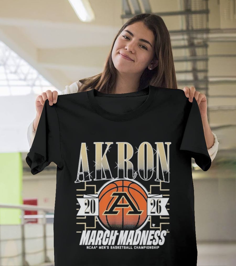 Akron 2026 March Madness NCAA Men's Basketball Championship T-Shirt
