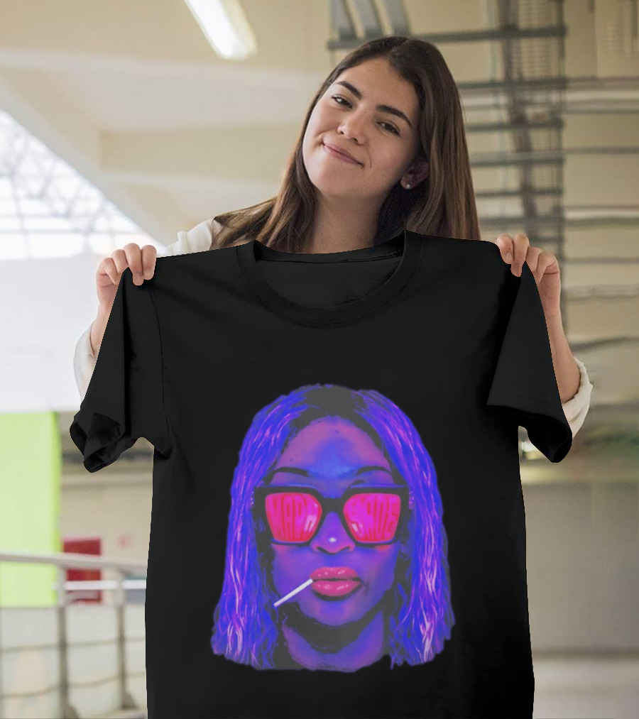 Mara Sadé Lollipop Neon Sunglasses Pop T-Shirt