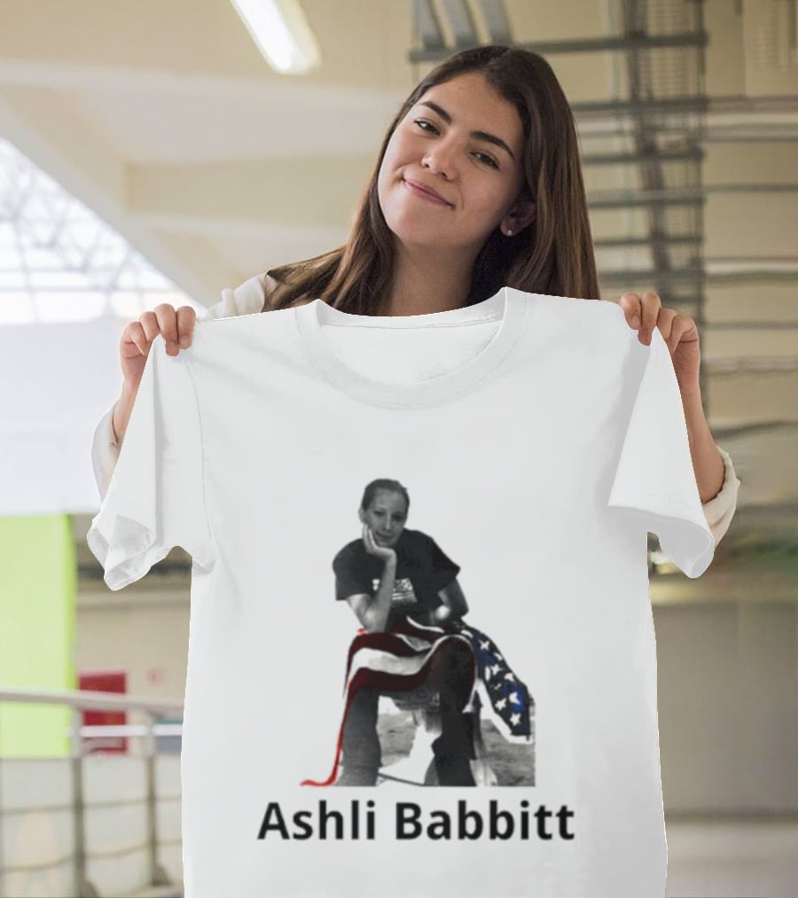 Ashli Babbitt USA Flag Hug T-Shirt