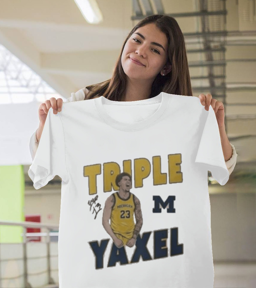 Michigan Triple M Yaxel 23 Basketball Jersey T-Shirt