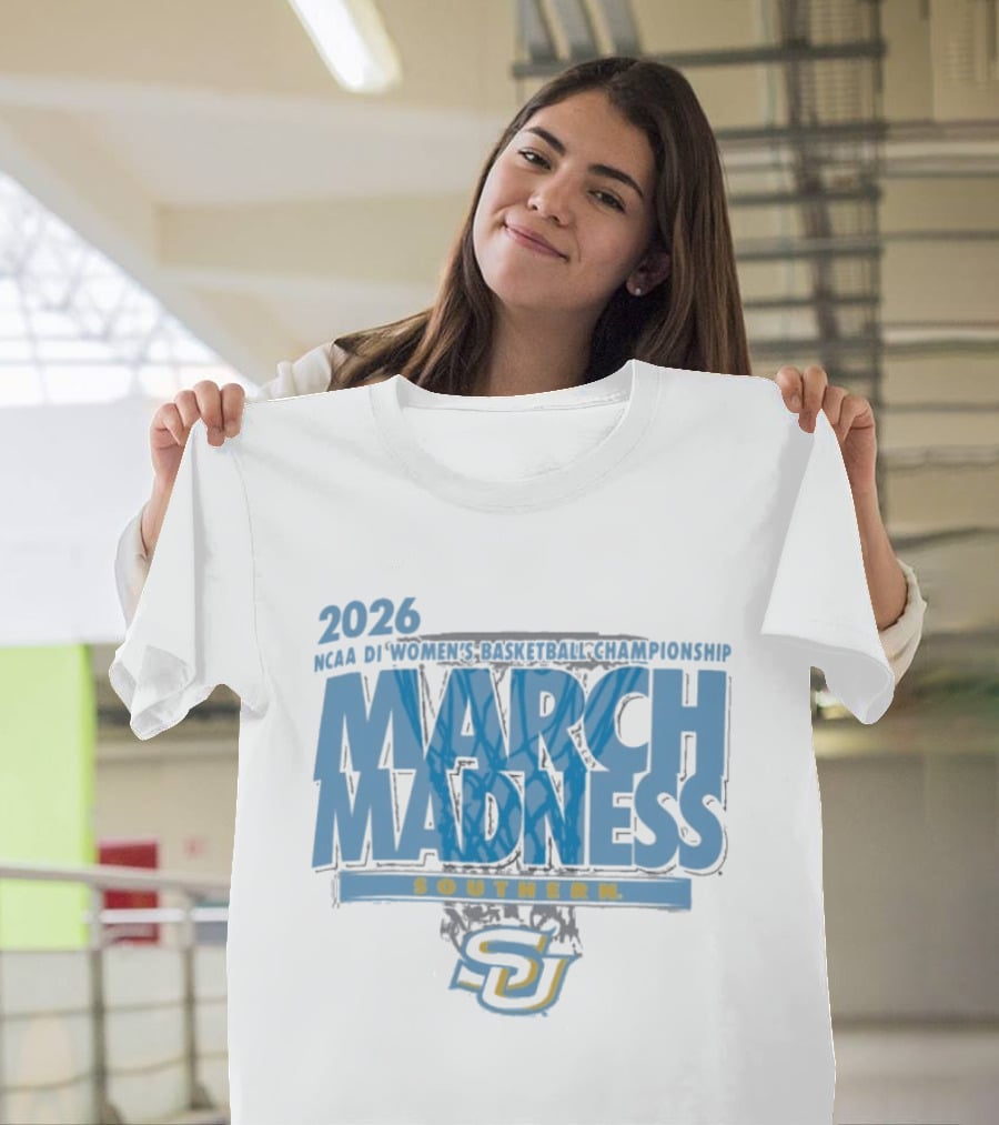 Southern Jaguars 2026 NCAA DI Women's Basketball Championship March Madness First Four T-Shirt