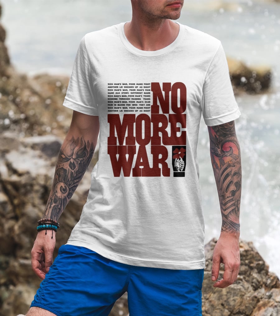 No More War Wear The Peace Flower Grenade T-Shirt