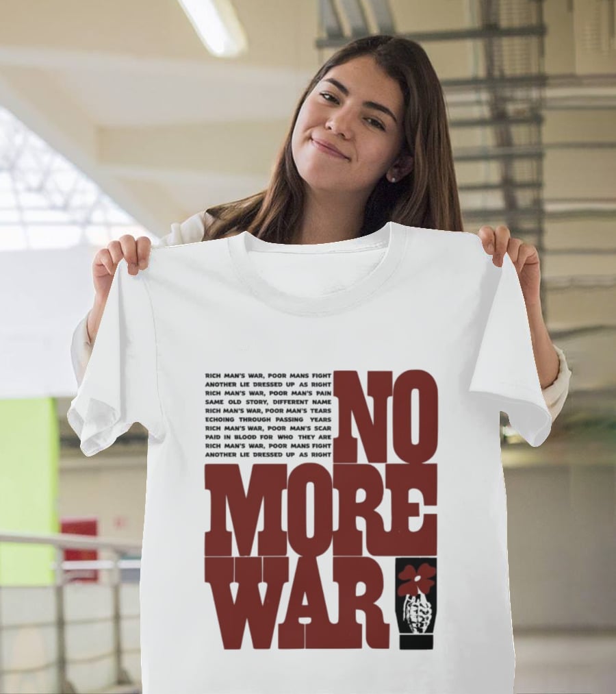 No More War Wear The Peace Flower Grenade T-Shirt