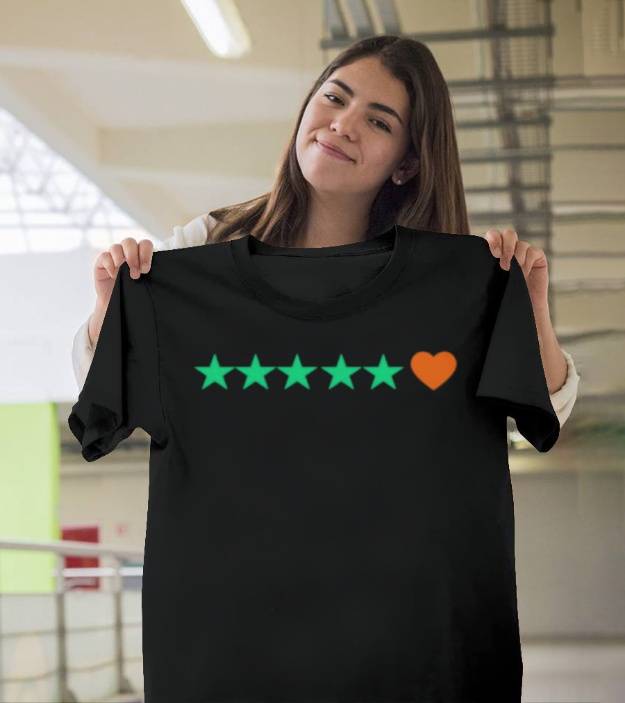 5 Stars And Heart Rating T-Shirt