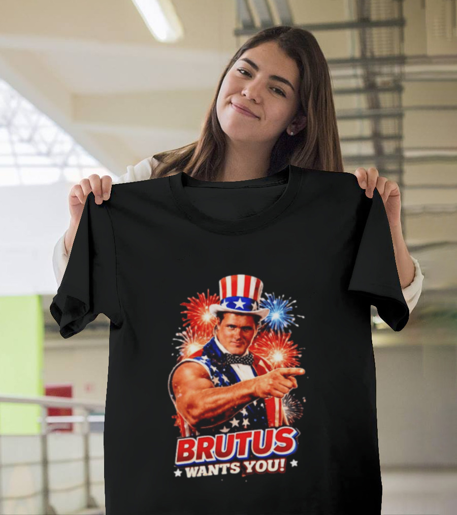 Brutus Wants You Uncle Sam Style Fireworks T-Shirt