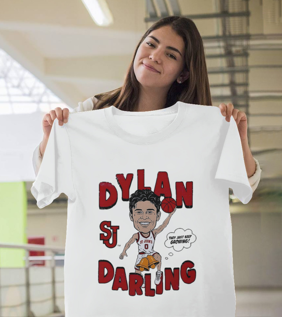 Dylan Darling St. John's Red Storm Caricature Comic T-Shirt