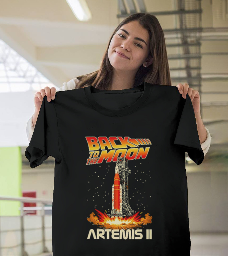 Back To The Moon Artemis II Rocket Launch T-Shirt