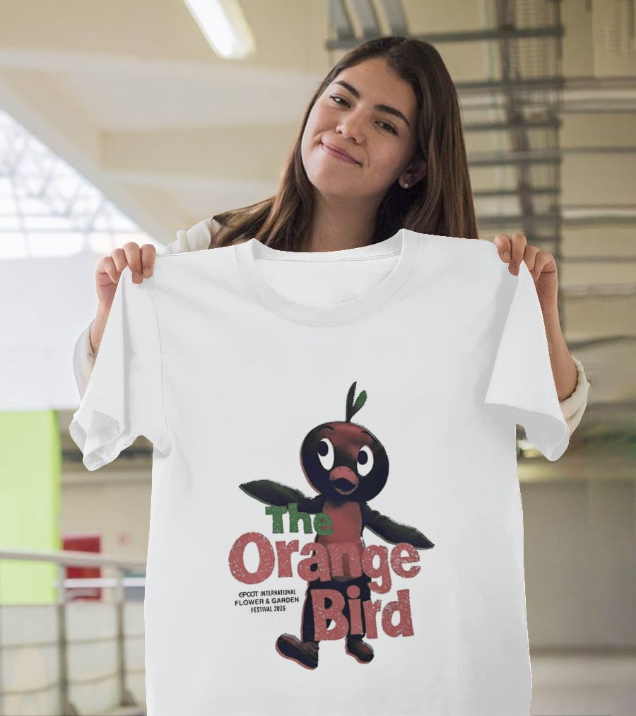 The Orange Bird Epcot Flower And Garden Festival 2026 Disney Parks Pavilion T-Shirt