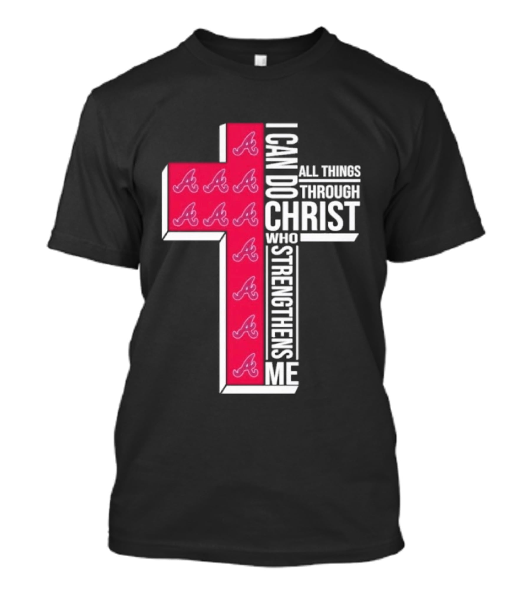 I Can Do All Things Through Christ Cross Braves T-Shirt