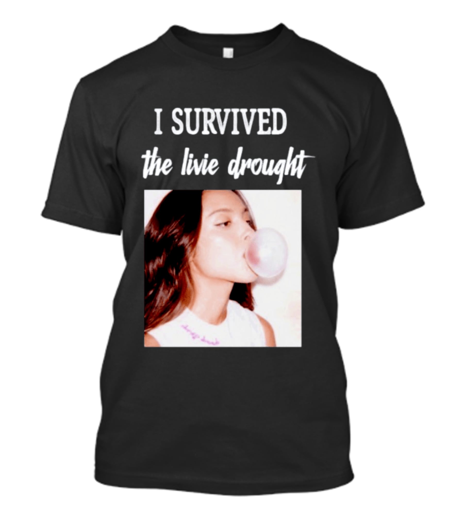 Olivia Rodrigo I Survived The Livie Drought Bubblegum Aesthetic T-Shirt