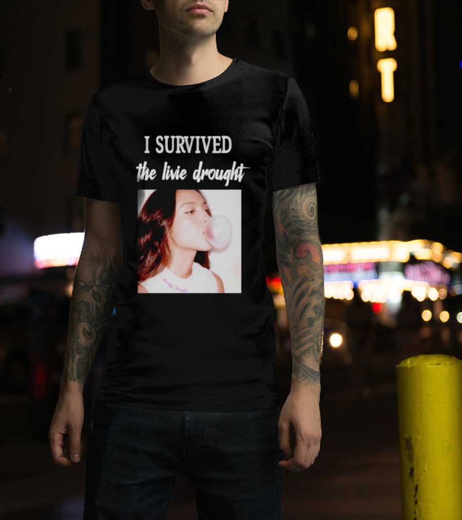 Olivia Rodrigo I Survived The Livie Drought Bubblegum Aesthetic T-Shirt