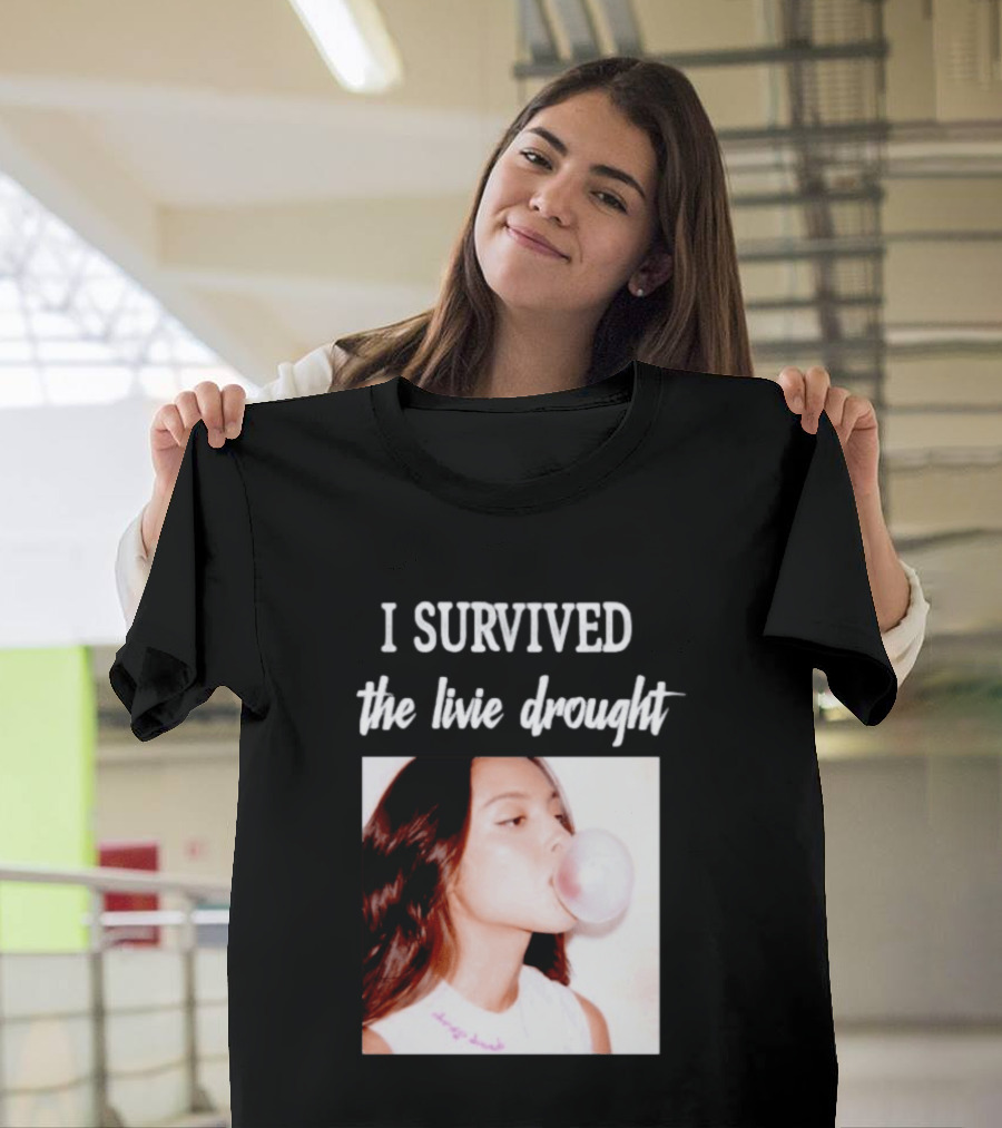 Olivia Rodrigo I Survived The Livie Drought Bubblegum Aesthetic T-Shirt