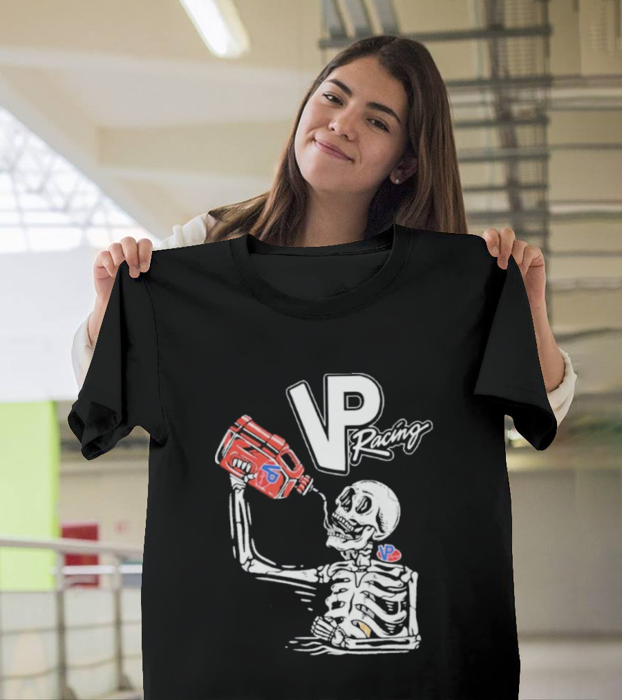 2026 VP Racing Skeleton Gas Can Drinking T-Shirt