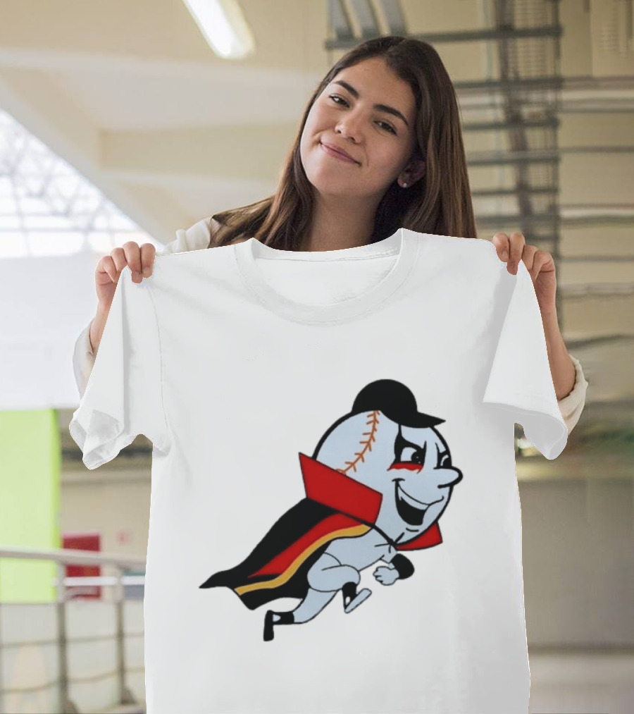 Mr. Met Danhausen Baseball Character With Cape And Makeup T-Shirt