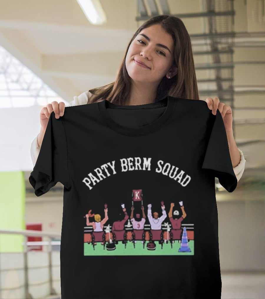 Party Berm Squad Mississippi State Bulldogs Baseball Fan Celebration T-Shirt