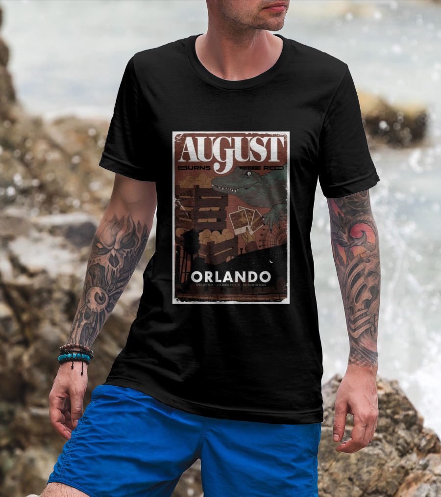 August Burns Red Orlando Tour April 16 2026 Lake Buena Vista House Of Blues T-Shirt