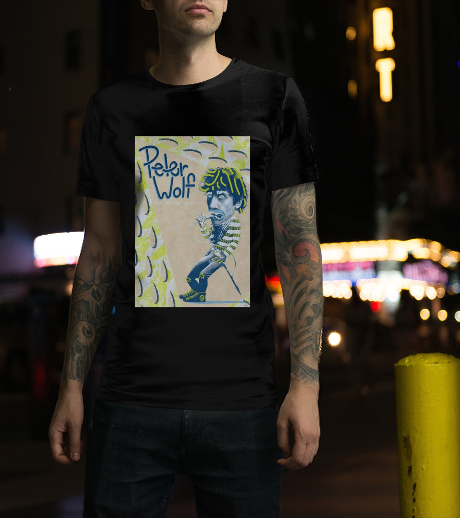 Peter Wolf Apr 17 Fillmore Detroit MI T-Shirt