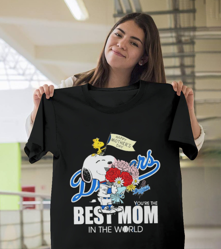 Snoopy Dodgers You're The Best Mom In The World T-Shirt