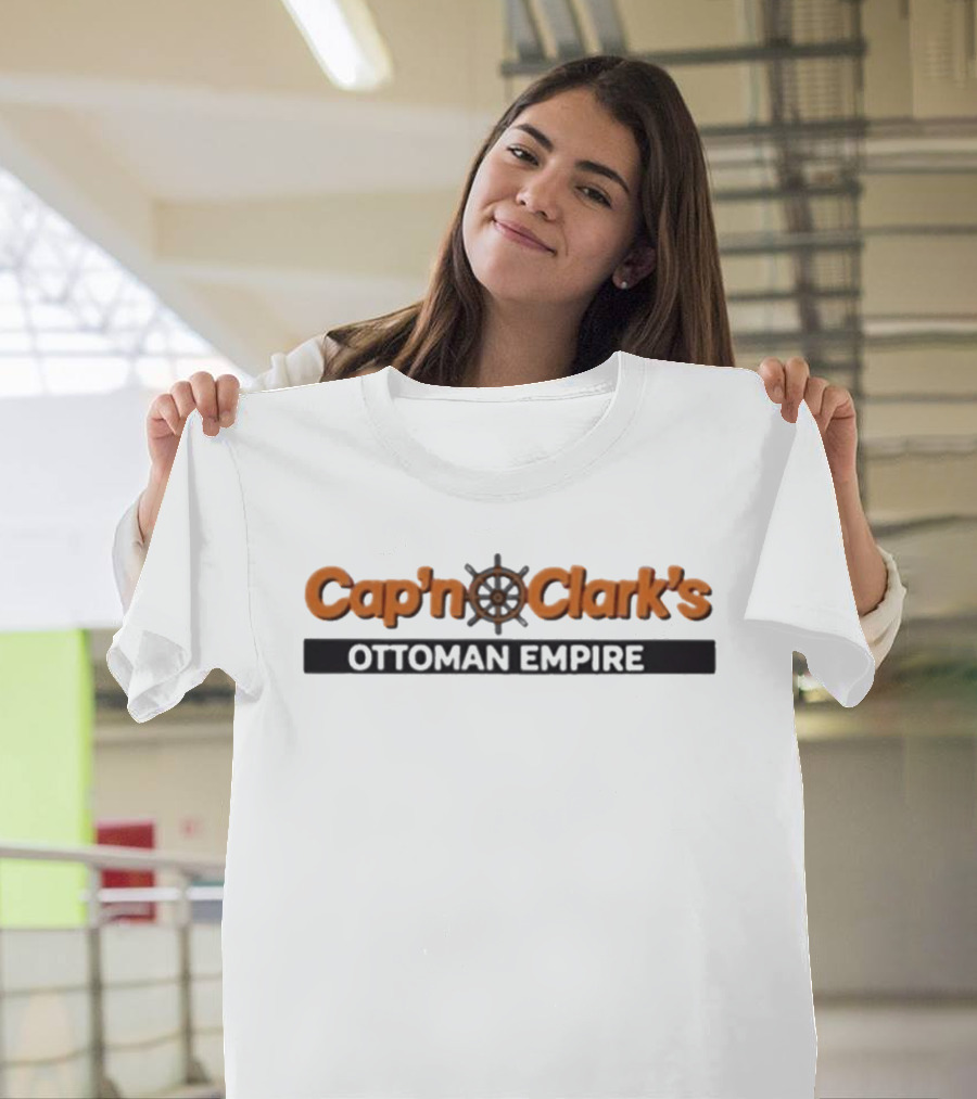 Chiwtel Ejiofor Cap'n Clark's Ottoman Empire Wheel Steering T-Shirt